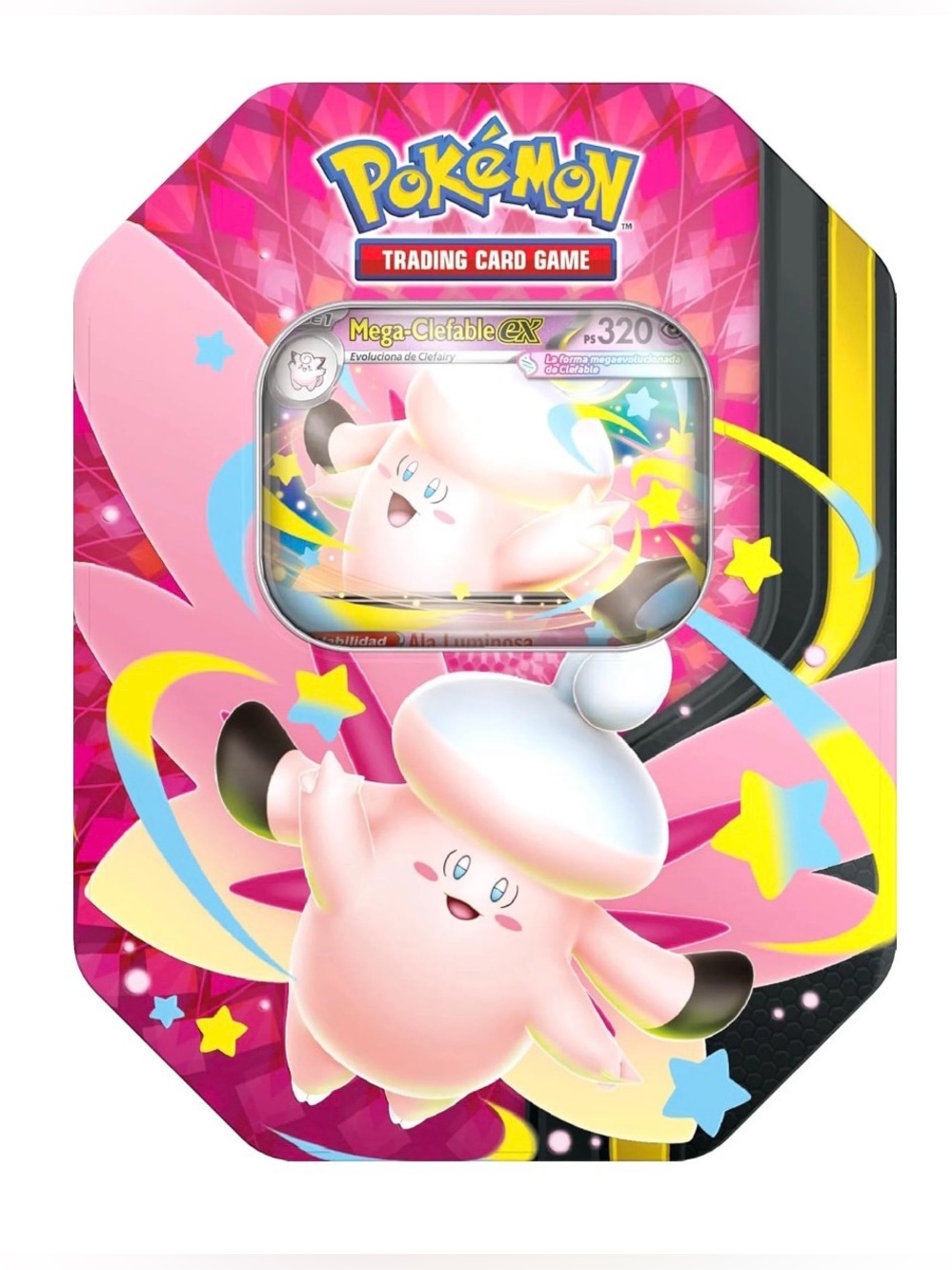 Pokémon Mega-Clefable EX Collectible Tin - Pink Pokémon Design